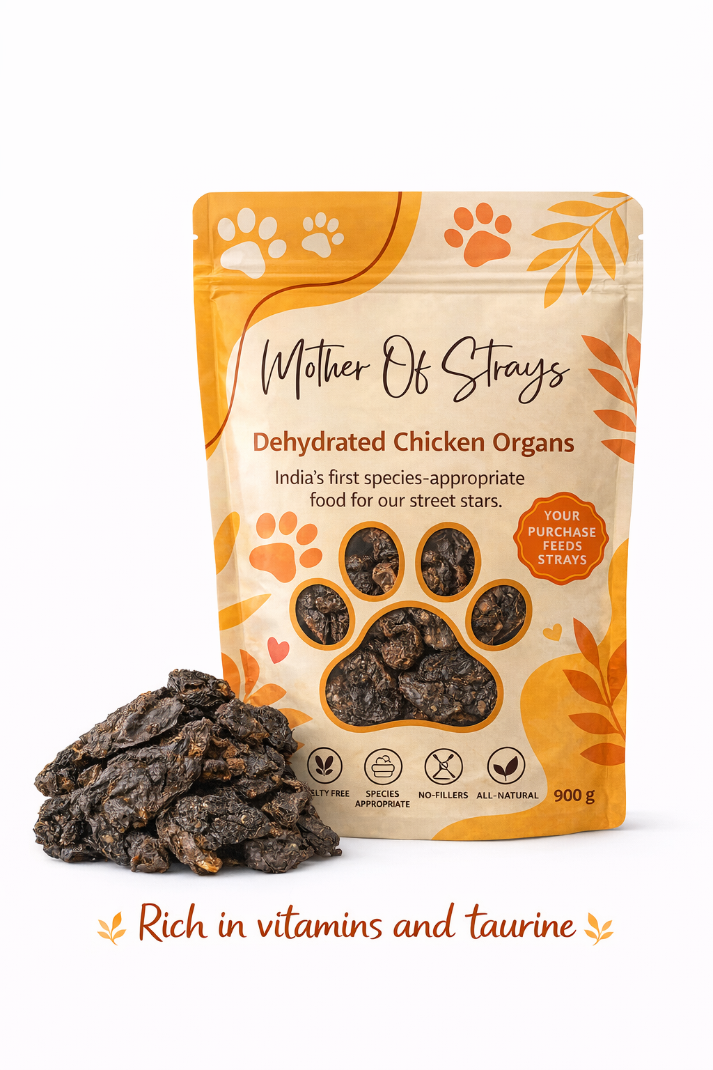 Dehydrated Chicken Organs