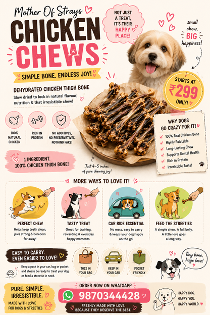Chicken Chewies - Natural Bone Chews